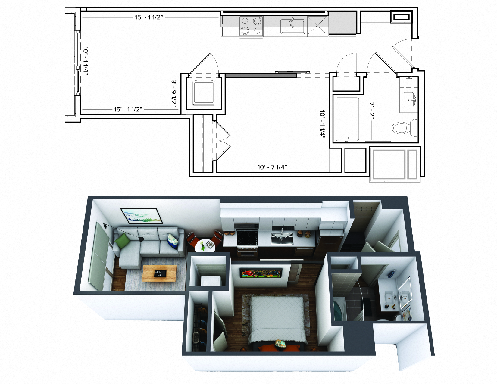 1880 Little Raven Urban 1 Bedroom U1