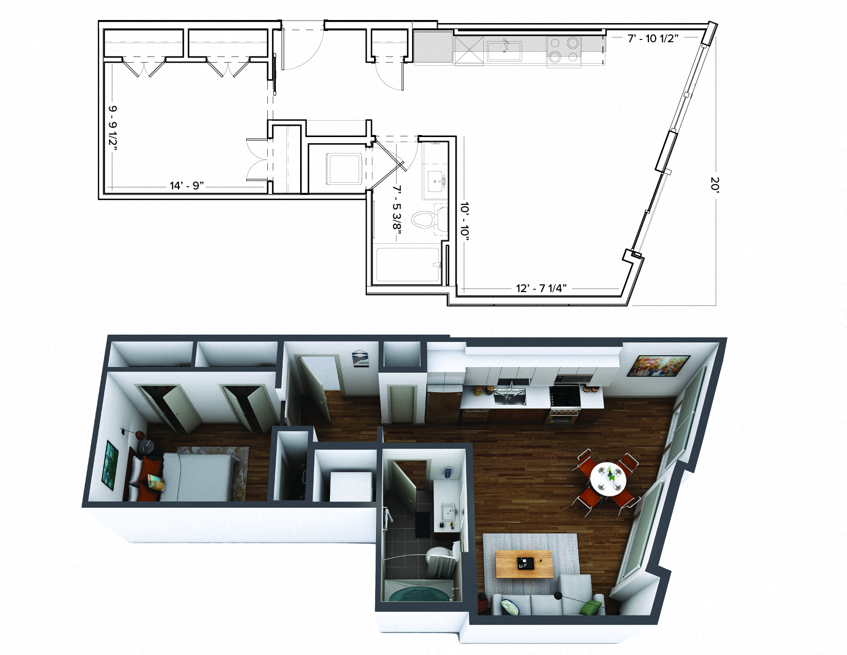 1880 Little Raven Urban 1 Bedroom U3