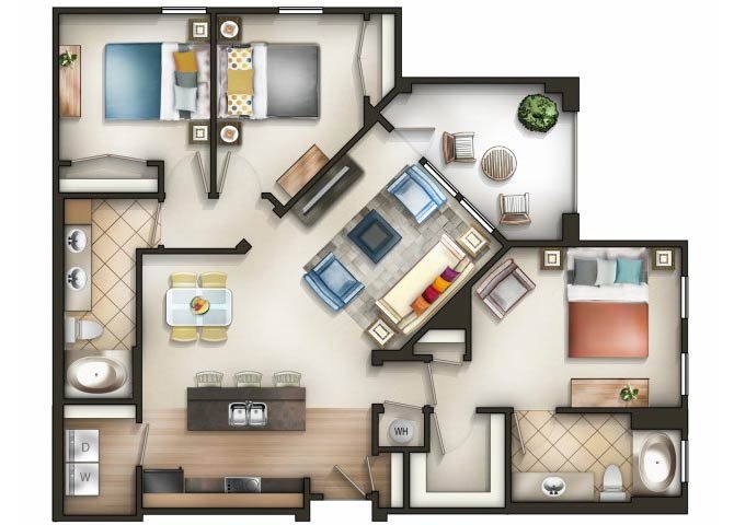Mosaic Floor Plan 4