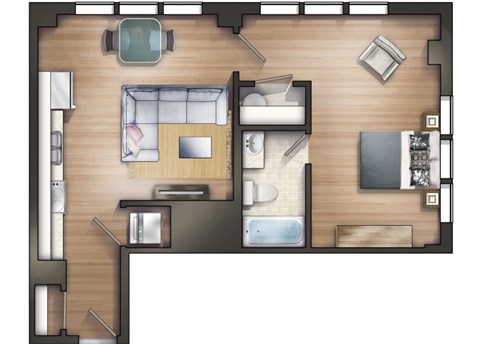 721 Broad Street, Suite 305 Studio-2 Beds Apartment for Rent - Photo Gallery 20