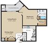 Canterbury Floorplan Canterbury Floorplan at The Marque Apartments, Gainesville