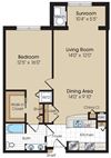 Conventry Floorplan Conventry Floorplan at The Marque Apartments, Gainesville, Virginia