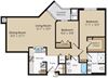Langston Floorplan Langston Floorplan at The Marque Apartments, Virginia
