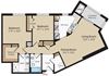 Longstreet Floorplan Longstreet Floorplan at The Marque Apartments, Virginia, 20155