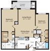 Marseille Floorplan Marseille Floorplan at The Marque Apartments, Gainesville, VA
