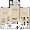 Marseille II Floorplan Marseille II Floorplan at The Marque Apartments, Gainesville, 20155