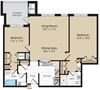 Monique II Floorplan Monique II Floorplan at The Marque Apartments, Virginia