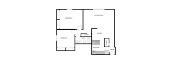 Two Bed 1 Bath B