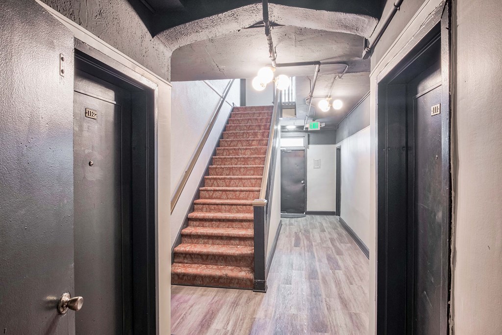 Corridor with view of staircase