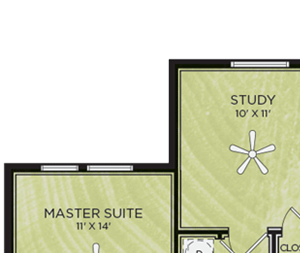 1 Bedroom 1 Bathroom Floor Plan