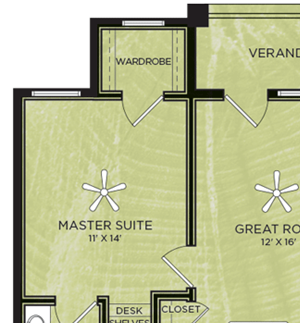 1 Bedroom 1 Bathroom Floor Plan