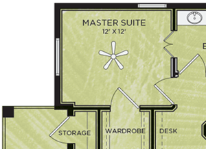 1 Bedroom 1 Bathroom Floor Plan