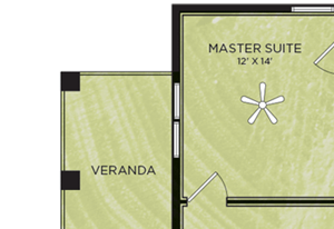 1 Bedroom 1 Bathroom Floor Plan