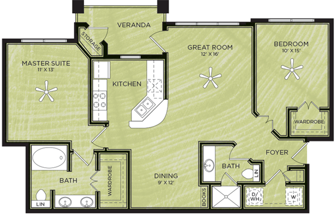 Chapel Hill Apartments Lewisville Floor Plans