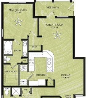 3 Bedroom 2 Bathroom Floor Plan