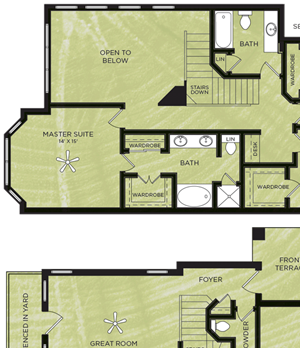 3 Bedroom 2.5 Bathroom Floor Plan