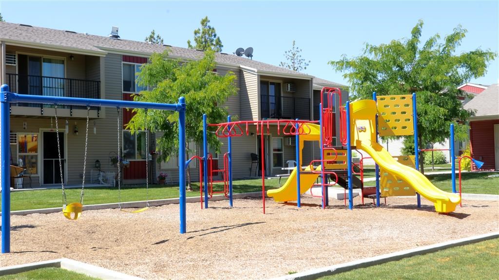 our playground is in front of our apartments