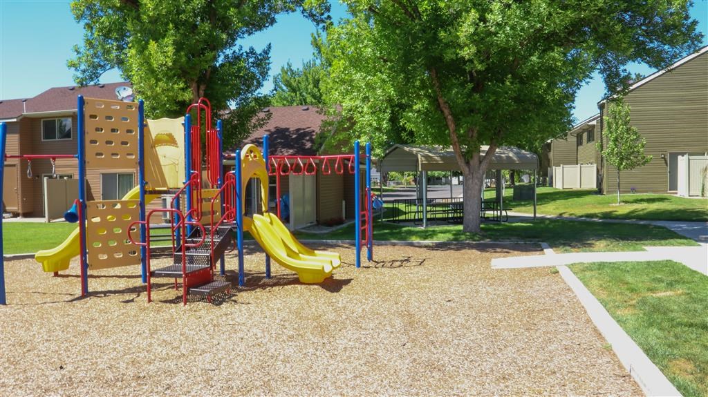 our playground is just across the street from our apartments