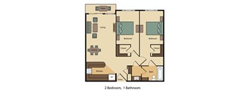 2 Bed 1 Bath