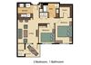 2 Bed 1 Bath
