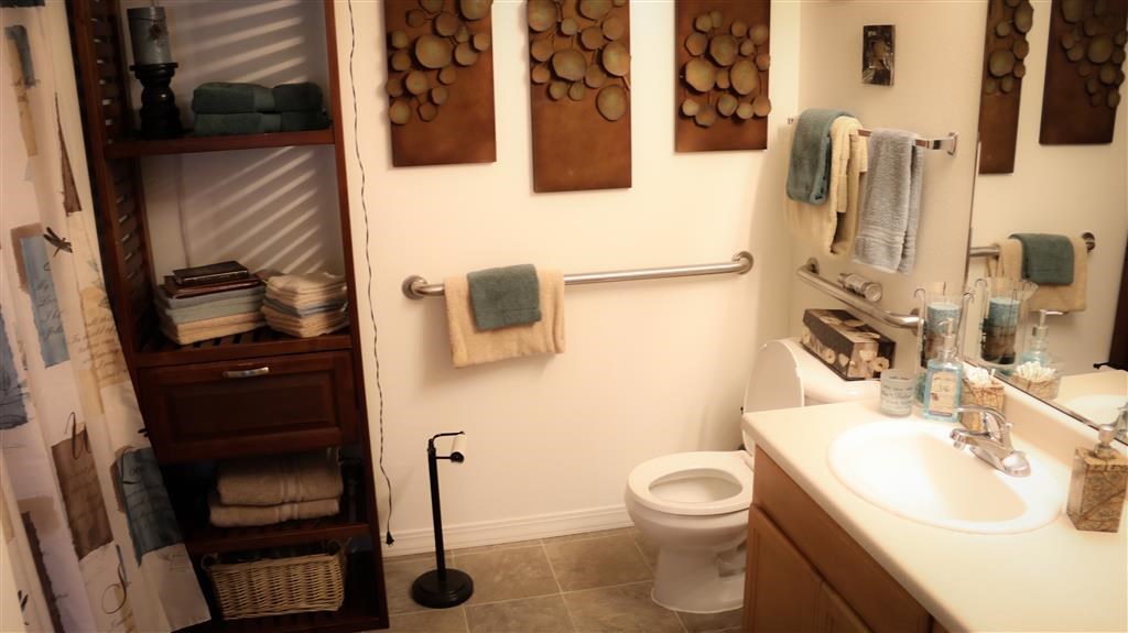 a bathroom with a sink and a toilet