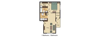 1 Bed 1 Bath