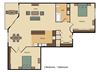 2 Bed 1 Bath