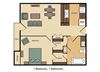 1 Bed 1 Bath
