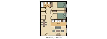 2 Bed 1 Bath