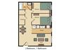 2 Bed 1 Bath