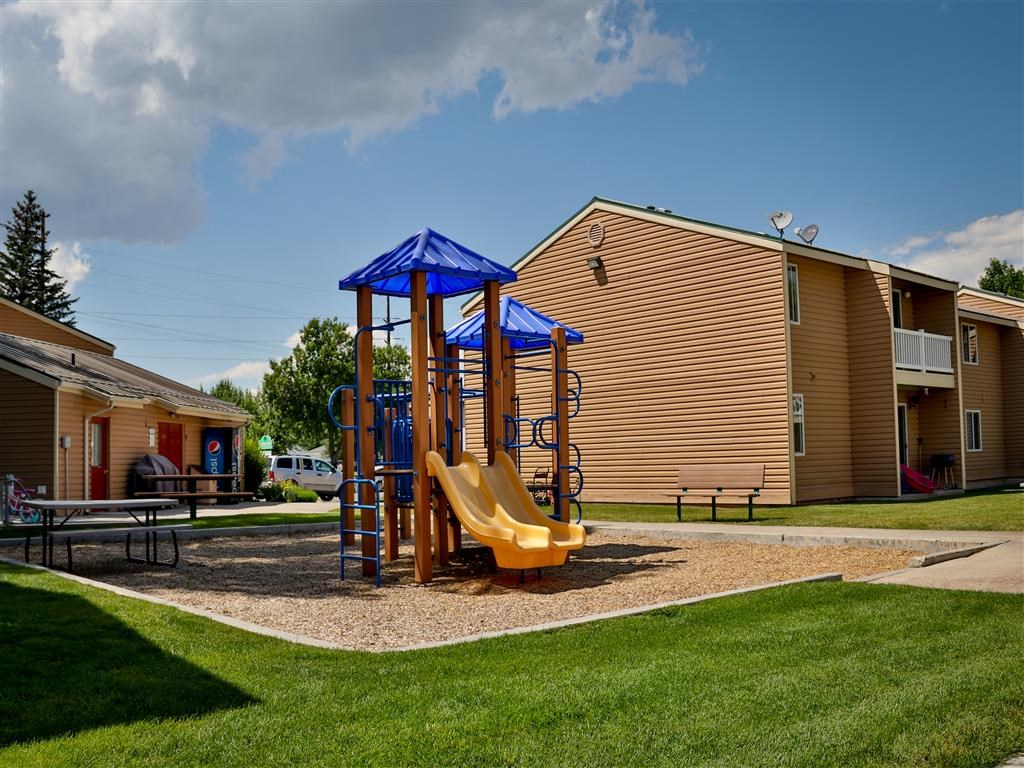 our apartments have a playground for kids to play