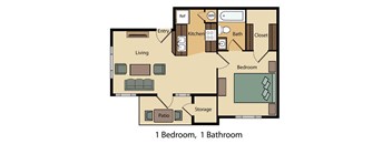 1 Bed 1 Bath