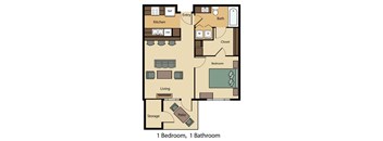 1 Bed 1 Bath