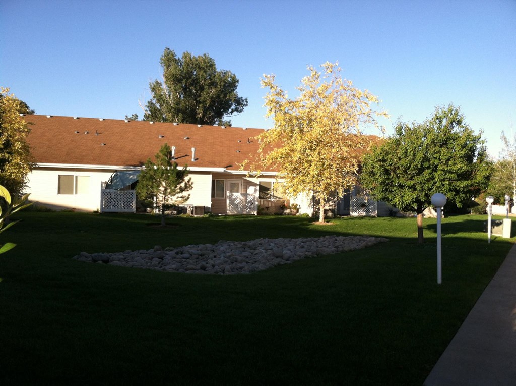 a view of the house from the yard