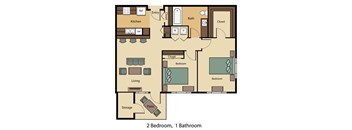 2 Bed 1 Bath