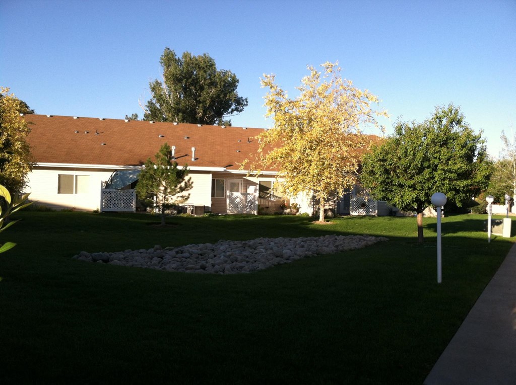 a view of the house from the yard