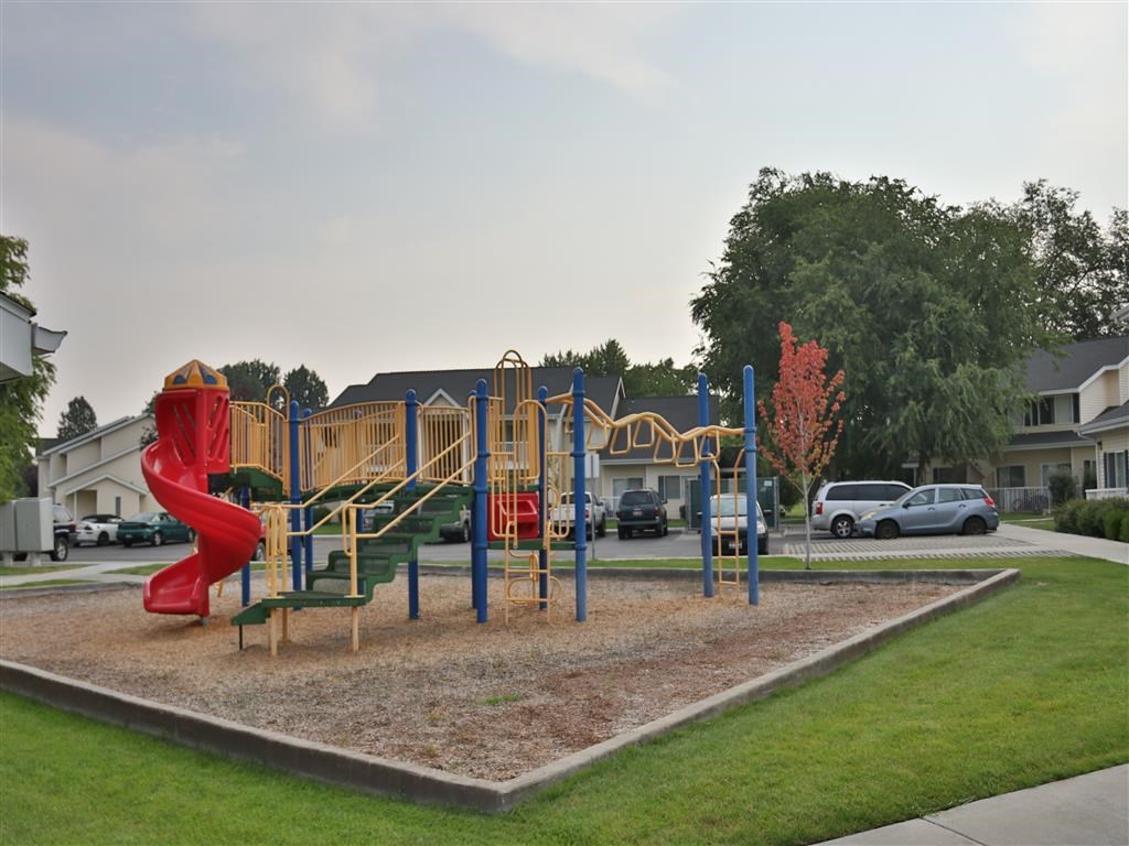 the playground is located in front of our apartments