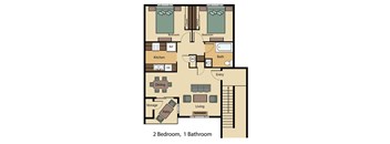 2 Bed 1 Bath