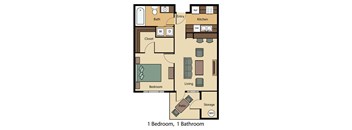1 Bed 1 Bath