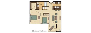 2 Bed 1 Bath