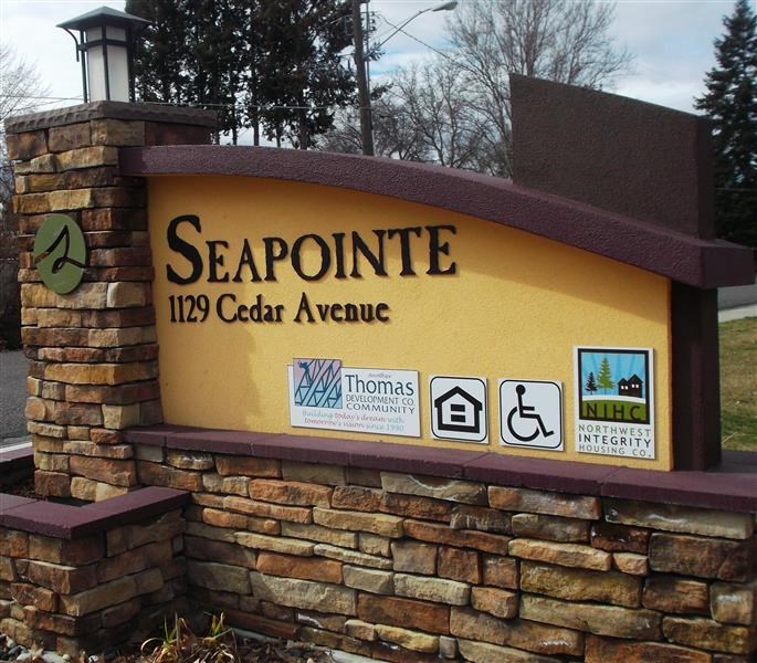 a sign for seapointe 112c cedar avenue