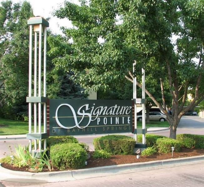 the sign at the entrance to thesignature pointe of central springs sign