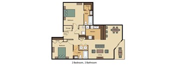 2 Bed 2 Bath