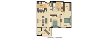 2 Bed 1 Bath
