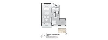 908sf 1 Bedroom w/Balcony