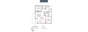 1282sqft 2 Bedroom w/Patio
