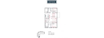 1466sqft 2 Bedroom w/Den & Patio