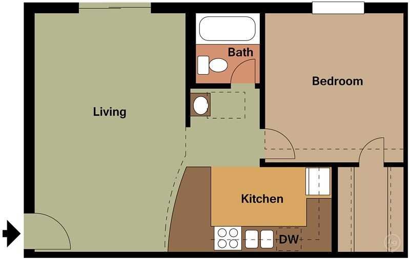 A2 1 Bedroom