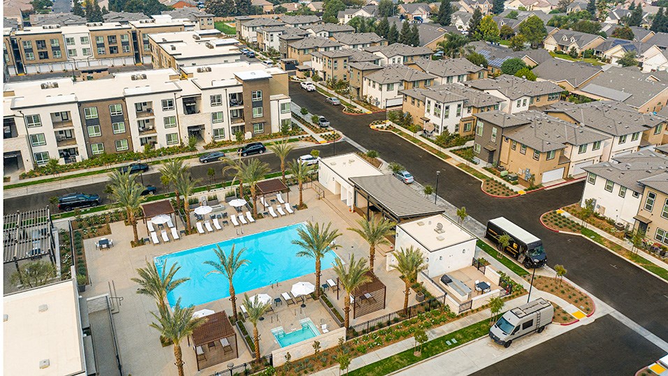 Aerial View of the Pool and Cluibhouse