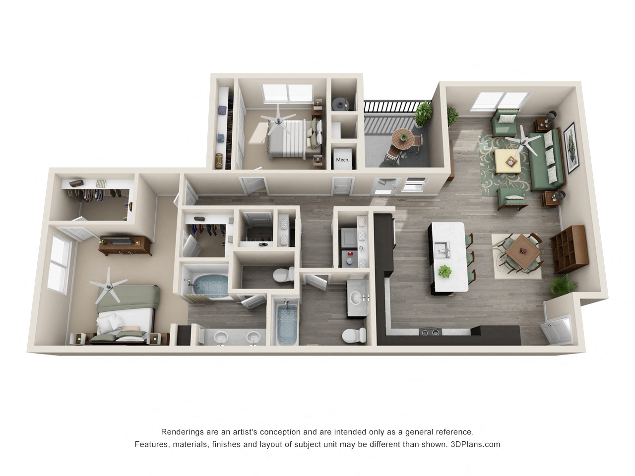 Luxury Floorplan Unit 2D